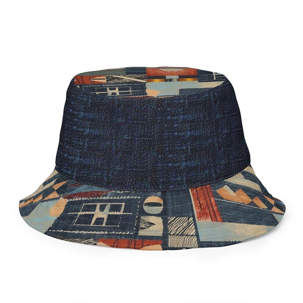 African Print Mudcloth Reversible Bucket Hat