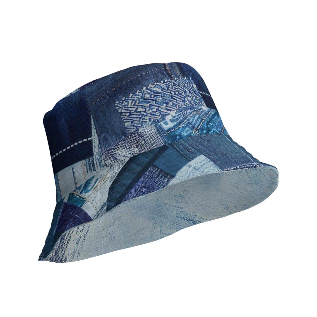 Patchwork Print Reversible Bucket Hat | B1Clothing Co