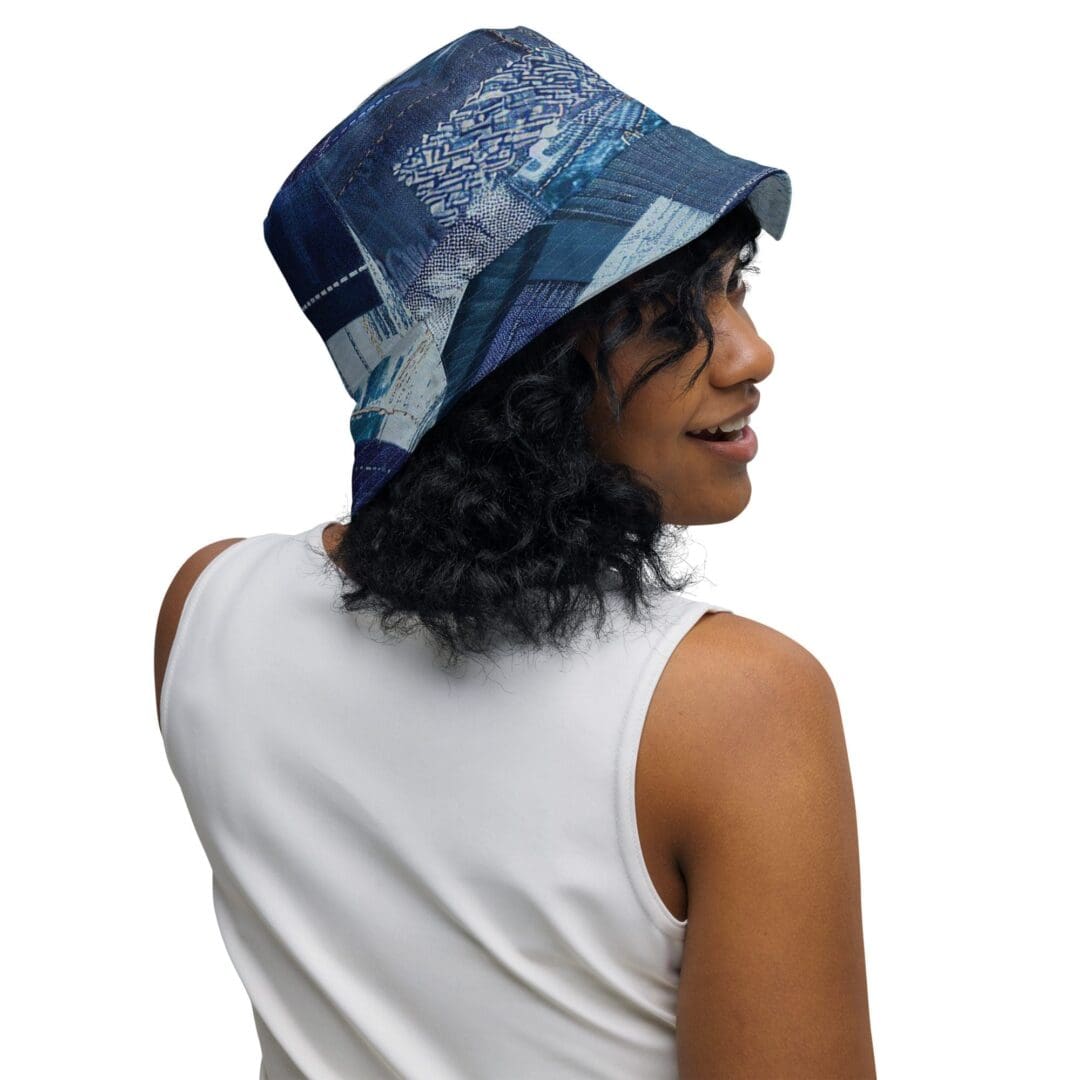 Patchwork Print Reversible Bucket Hat | B1Clothing Co
