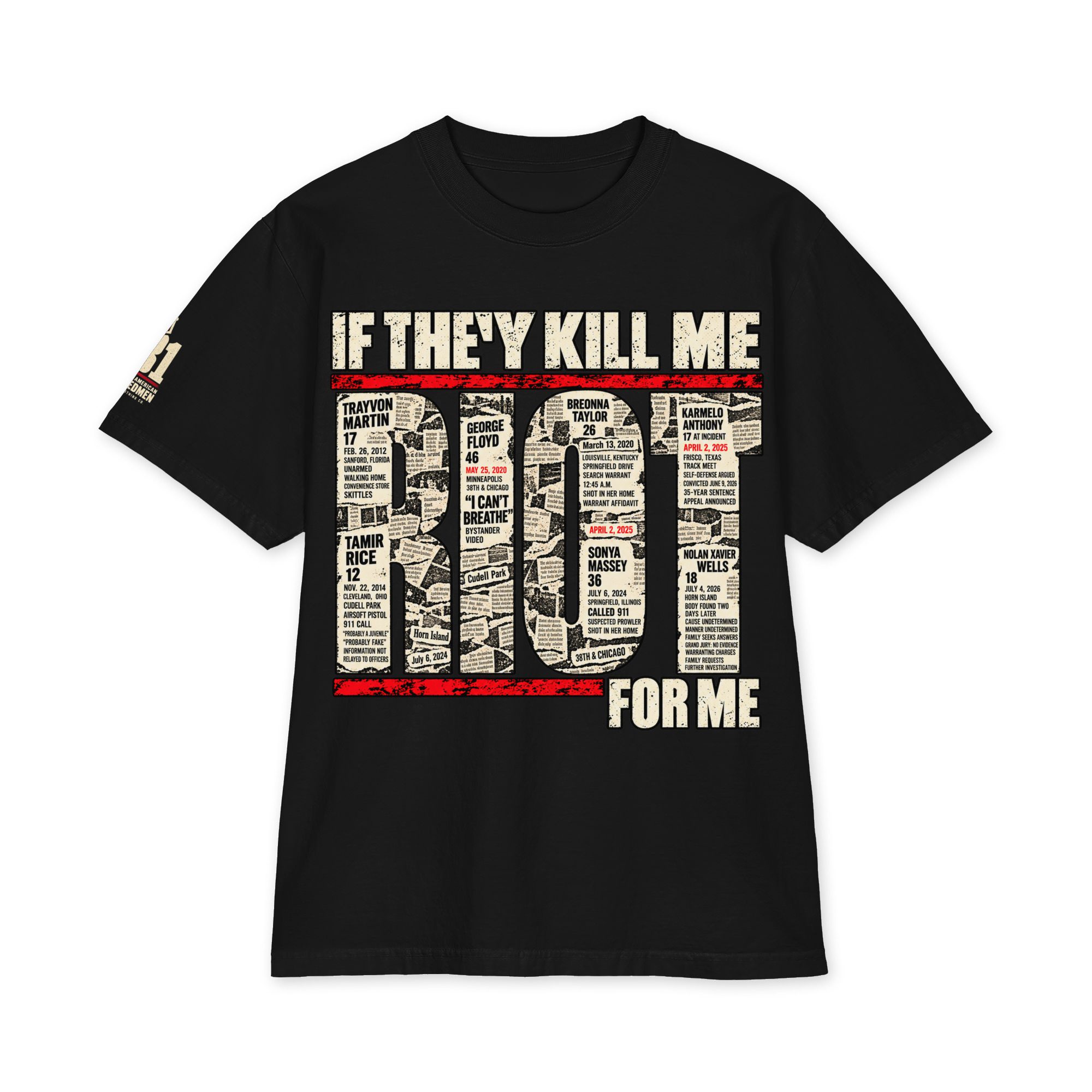 If They Kill Me Riot for Me Heavyweight T-Shirt