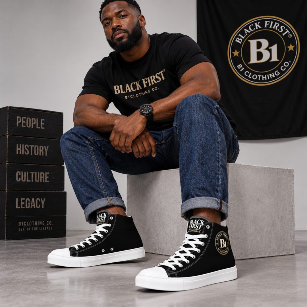BLACK FIRST® Heritage Badge High-Top Canvas Shoes