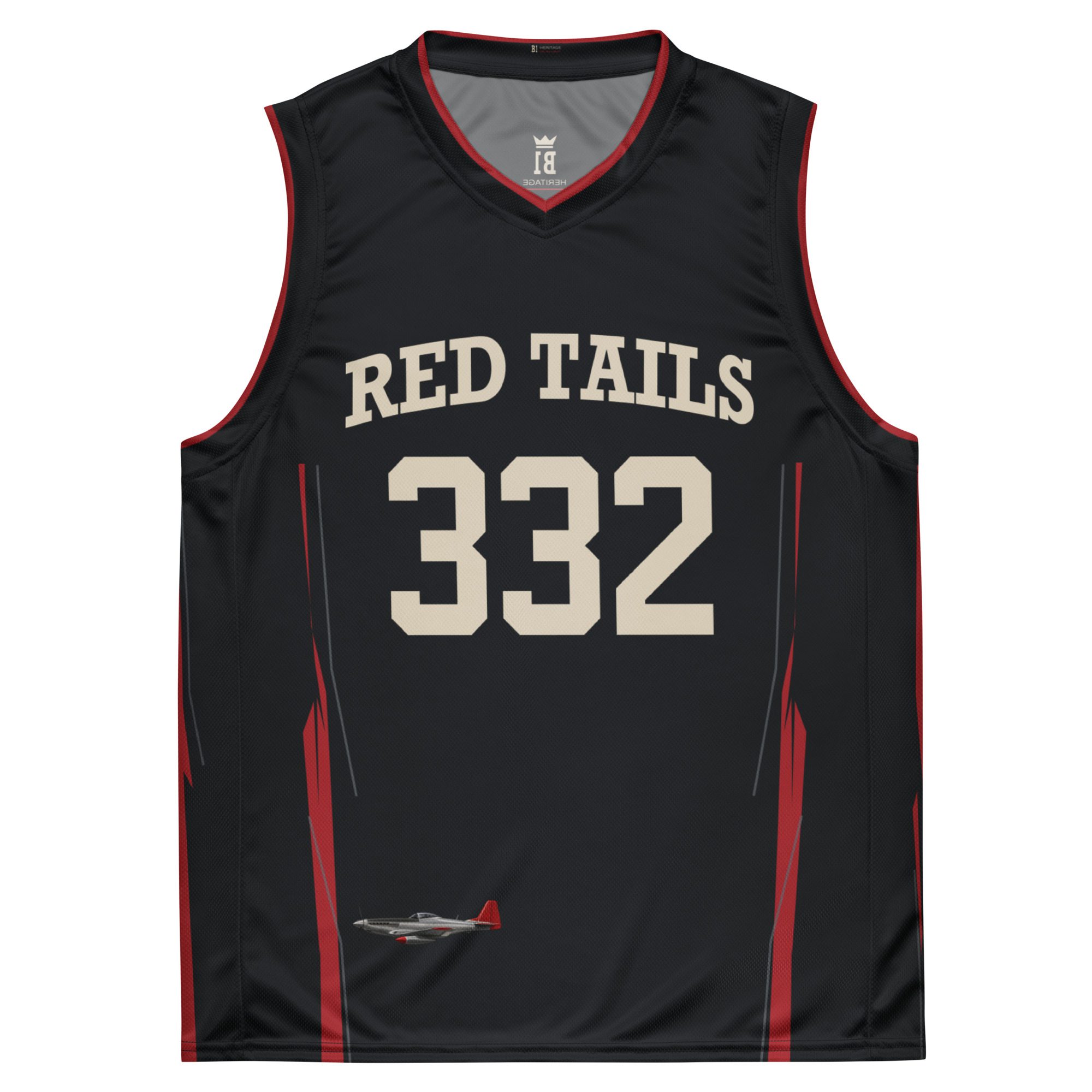 B1 Red Tail Legacy 332 Unisex Basketball Jersey